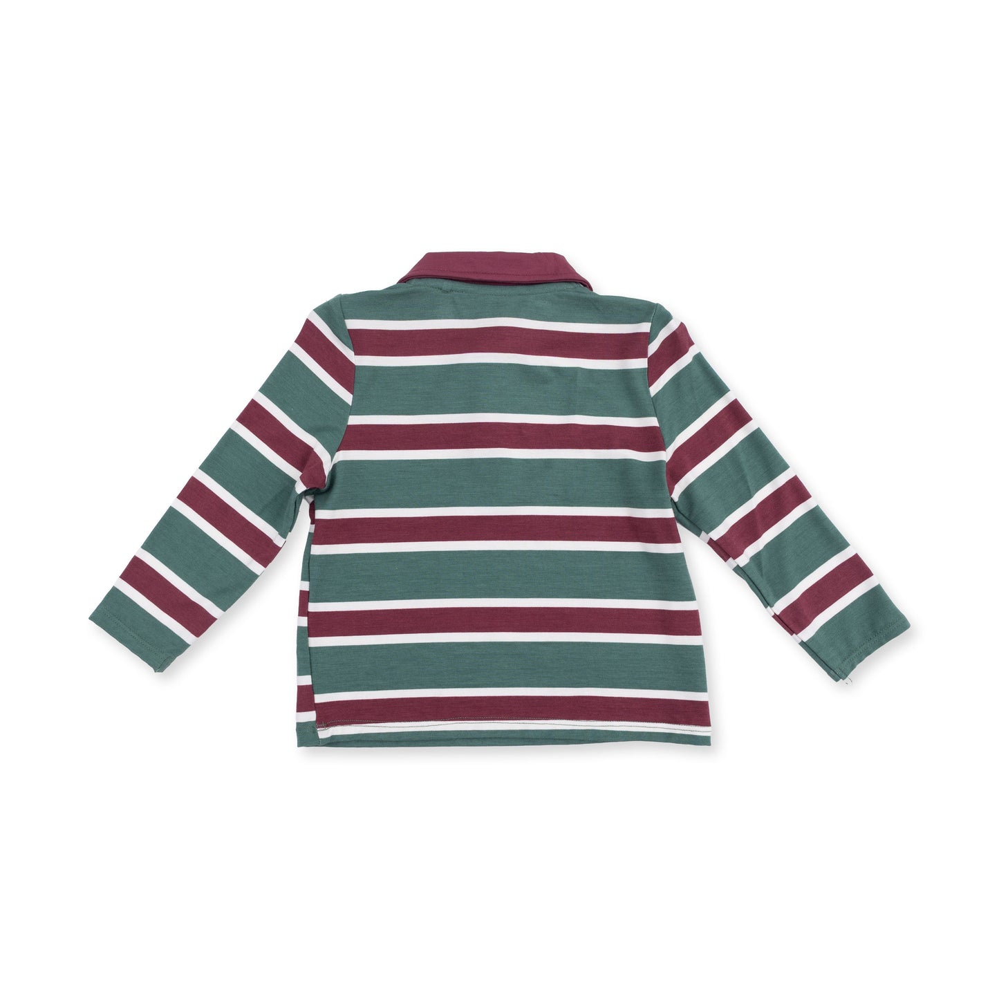 Rugby Stripe Green - Long Sleeve Polo and Jogger