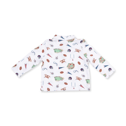 Vintage Football - Polo Long Sleeve Shirt