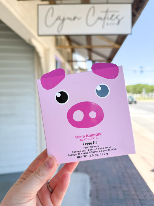 Peggy Pig Children's Fruitilicious Body Wash Sponge | Nature Animals by Spongeables