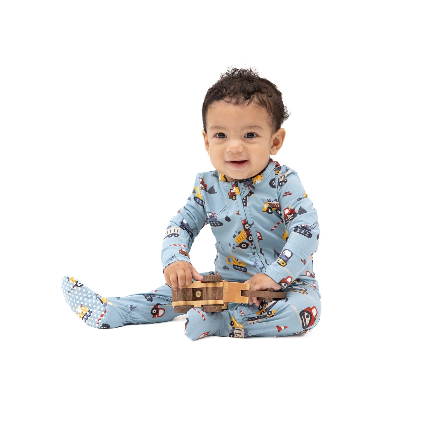 Crayon Construction - 2 Way Zipper Footie