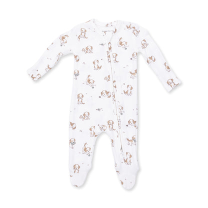 Explorer Puppy Blue - 2 Way Zipper Footie