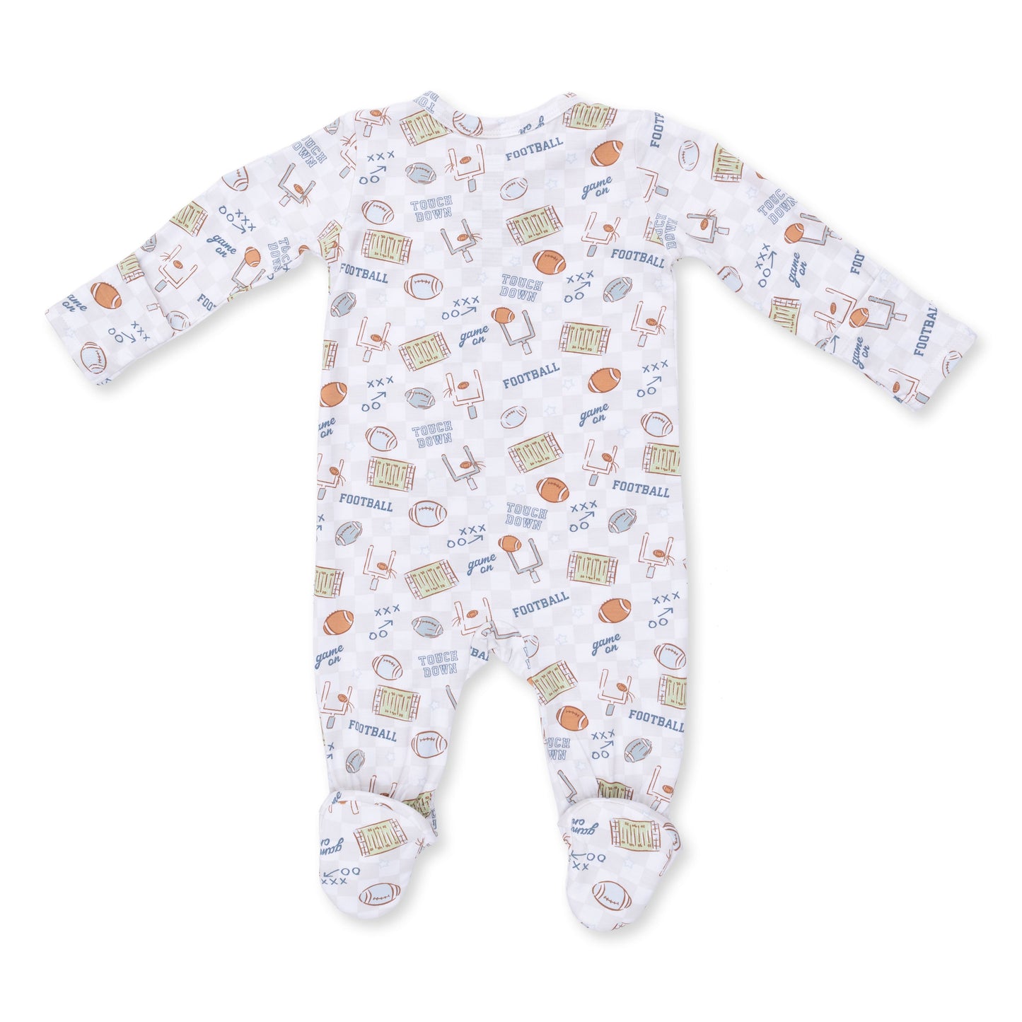 Football Check - 2 Way Zipper Footie