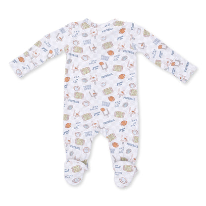 Football Check - 2 Way Zipper Footie