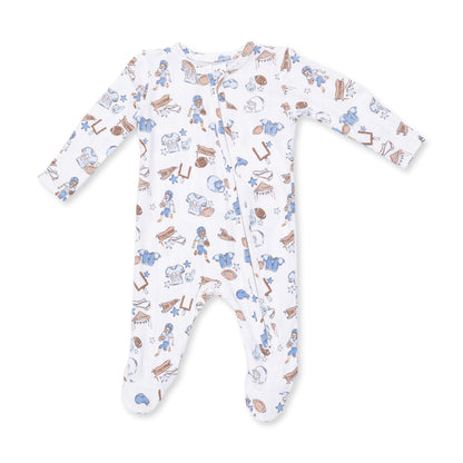 Football Nursery - 2 Way Zipper Footie