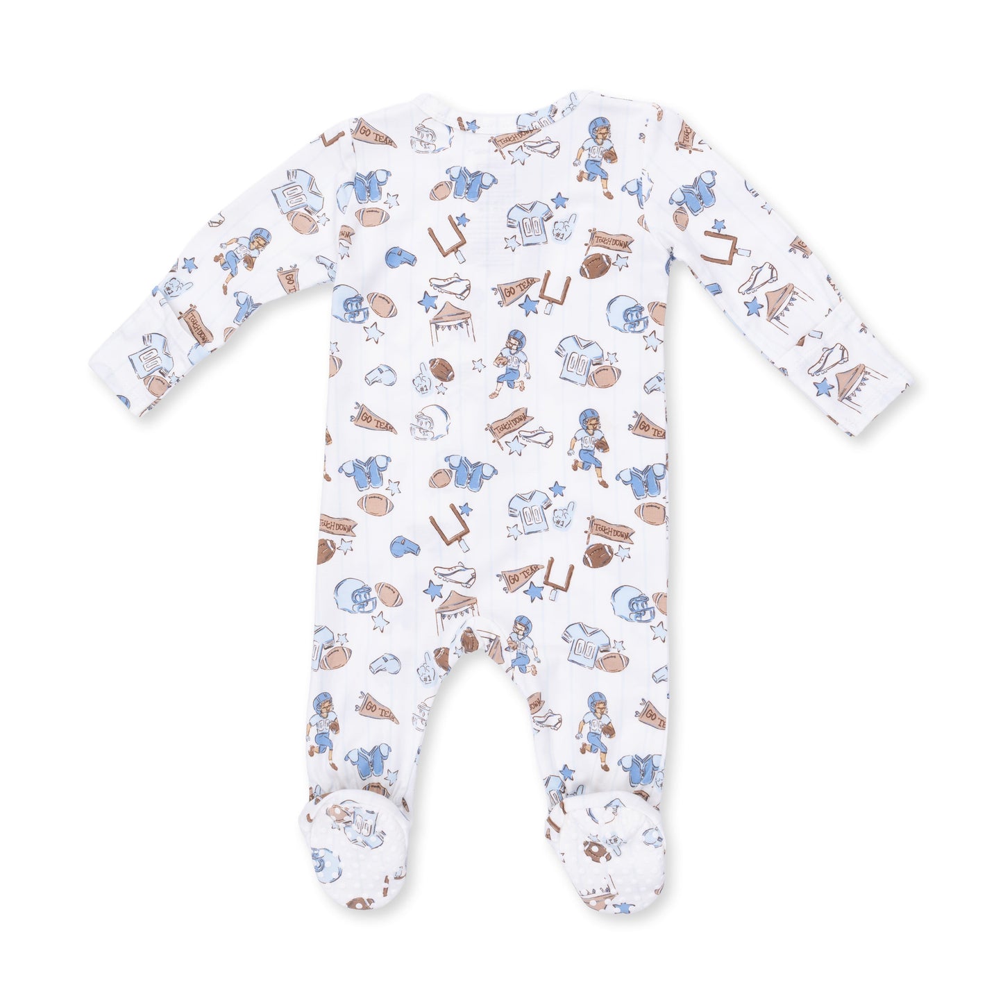 Football Nursery - 2 Way Zipper Footie