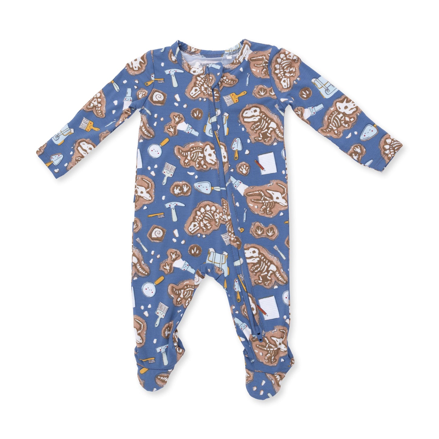Dino Dig - 2 Way Zipper Footie