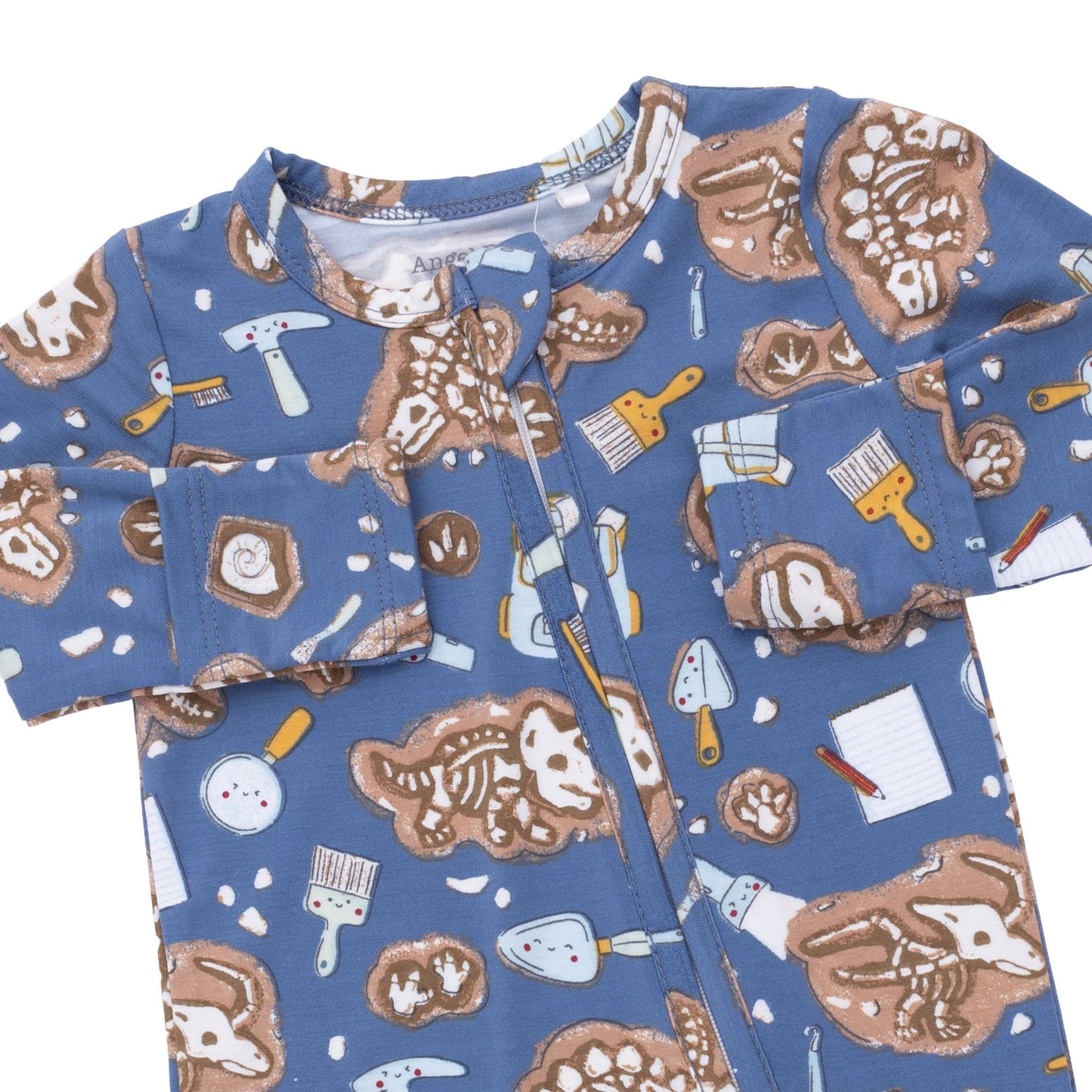 Dino Dig - 2 Way Zipper Footie