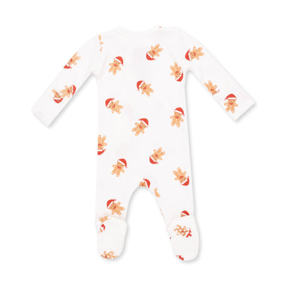 Simple Gingerbread - 2 Way Zipper Footie