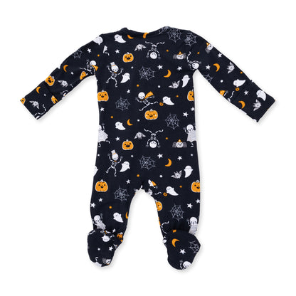 Halloween Skeleton Buddies - 2 Way Zipper Footie