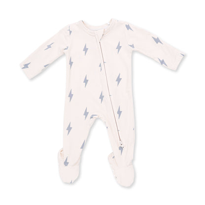 Mini Lightning Bolt - 2 Way Zipper Footie