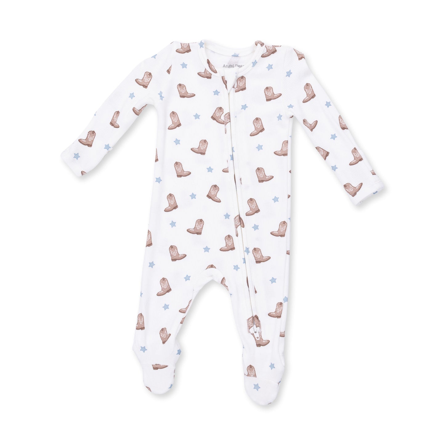 Mini Cowboy Boots - 2 Way Zipper Footie