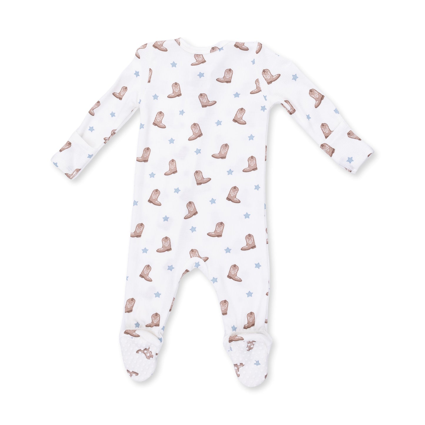 Mini Cowboy Boots - 2 Way Zipper Footie