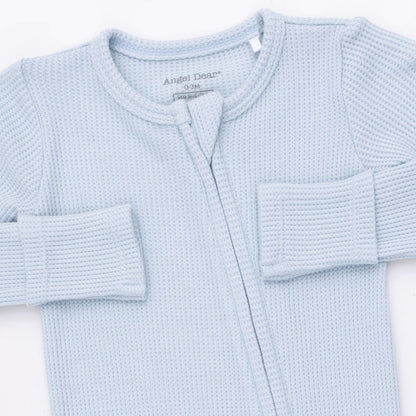 Solid Baby Blue - 2 Way Zipper Footie