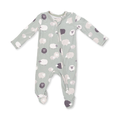 Black Sheep - 2 Way Zipper Footie