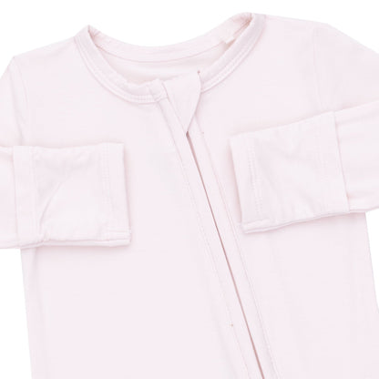 Solid Mauve Morn - 2 Way Zipper Footie