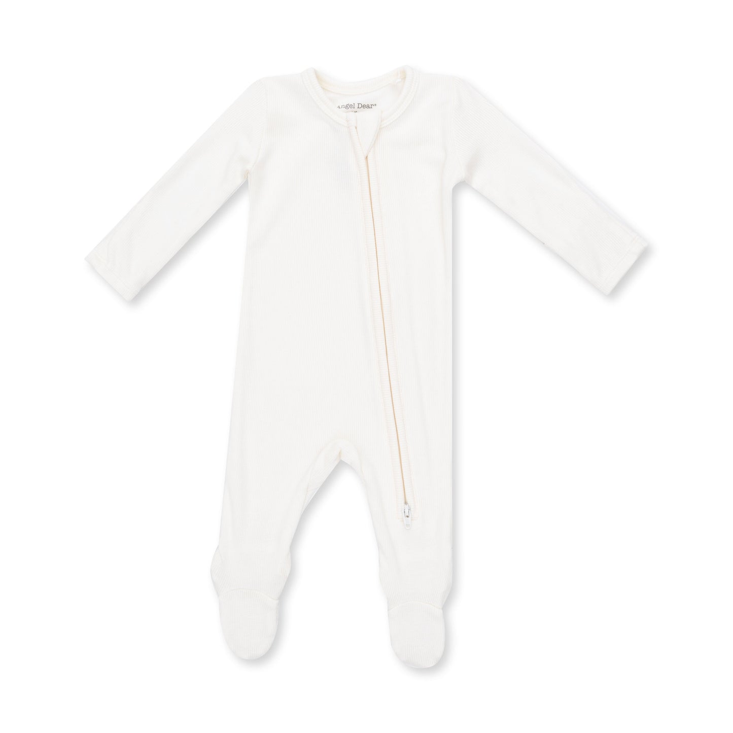 Solid Snow White - 2 Way Zipper Footie