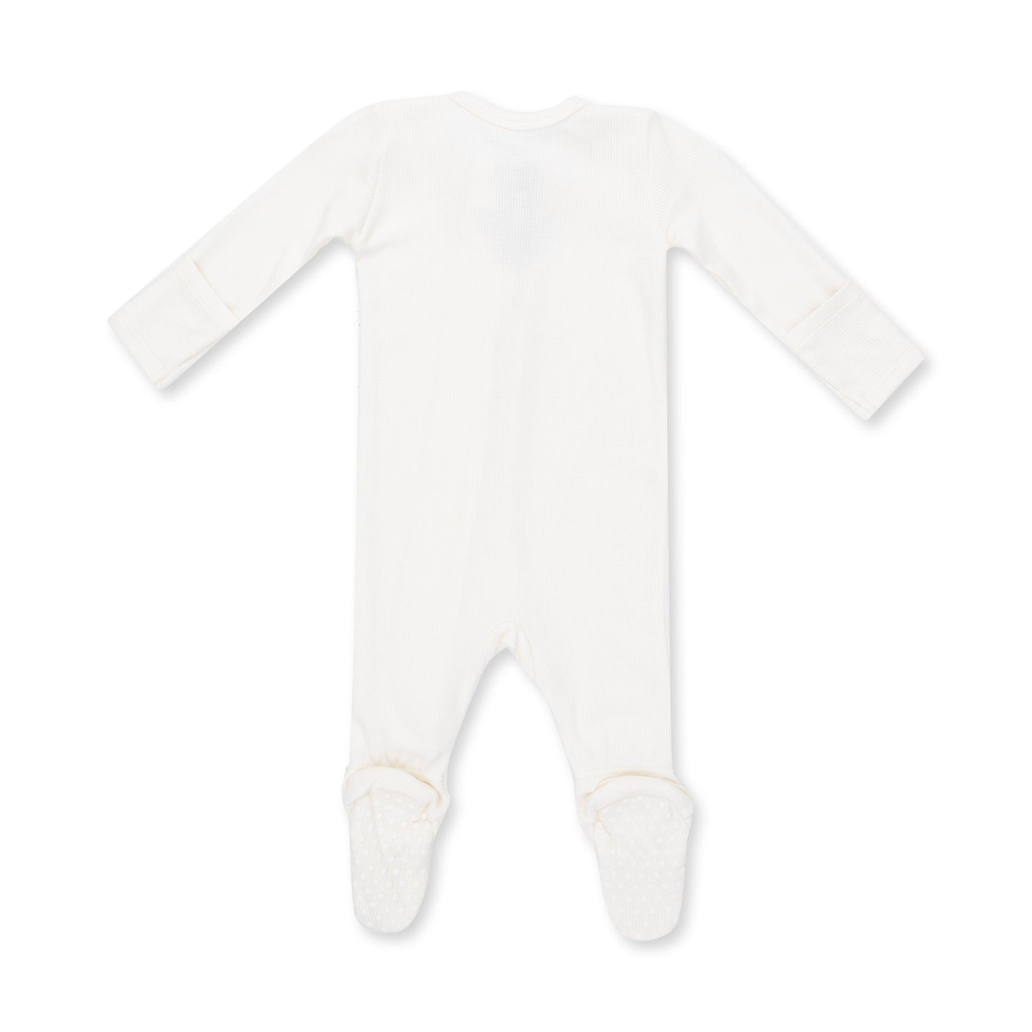Solid Snow White - 2 Way Zipper Footie
