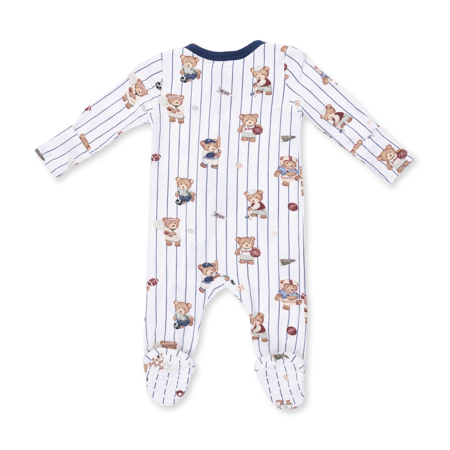 Mixed Sports Bears - 2 Way Zipper Footie