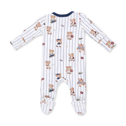 Mixed Sports Bears - 2 Way Zipper Footie