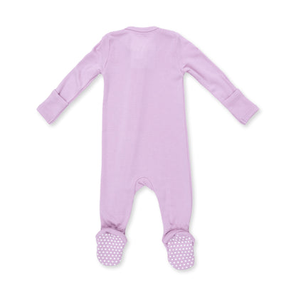 Solid Winsome Orchid - 2 Way Zipper Footie