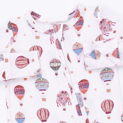 Hot Air Balloon - 2 Way Zipper Footie