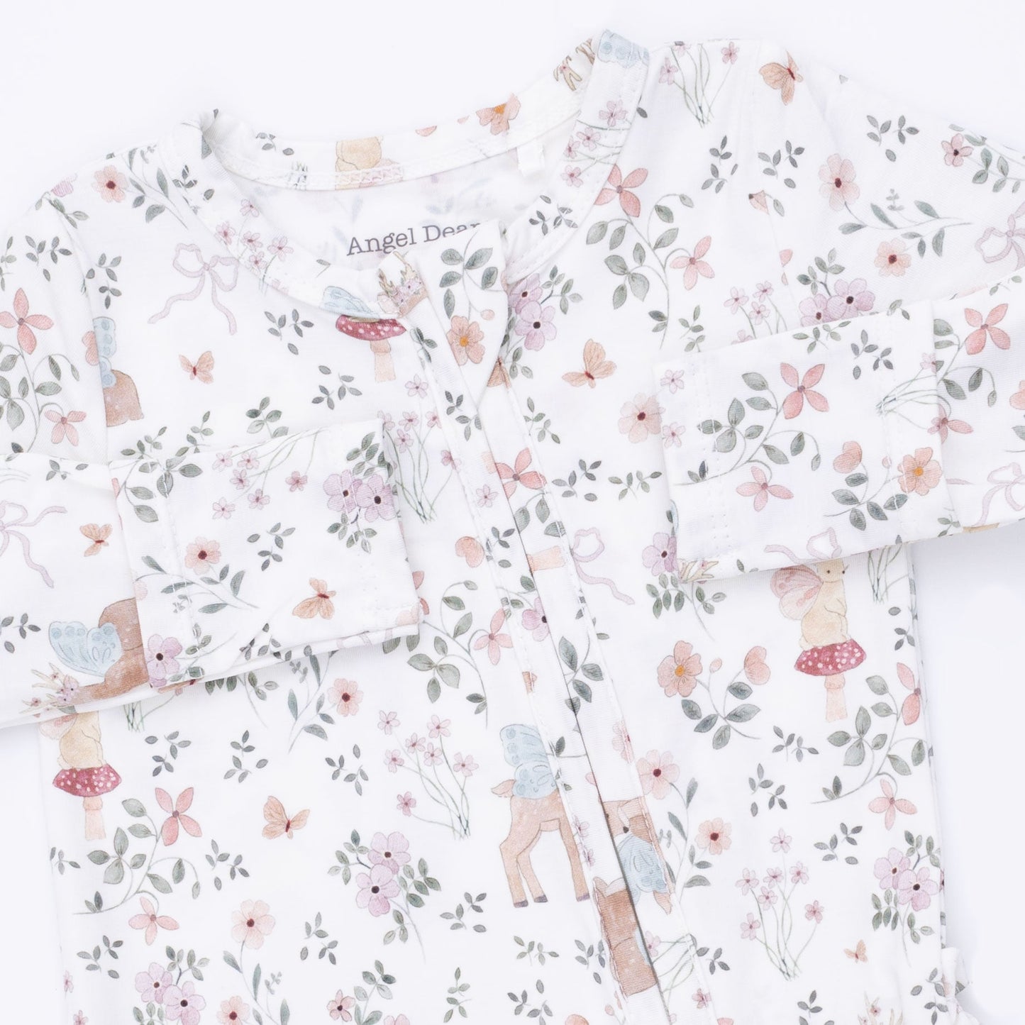 Enchanted Woodland - 2 Way Ruffle Back Zipper Footie