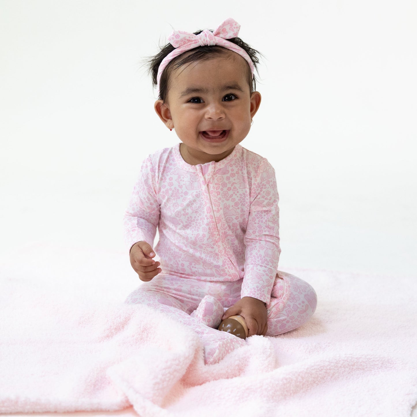 Baby Woodland - 2 Way Ruffle Back Zipper Footie