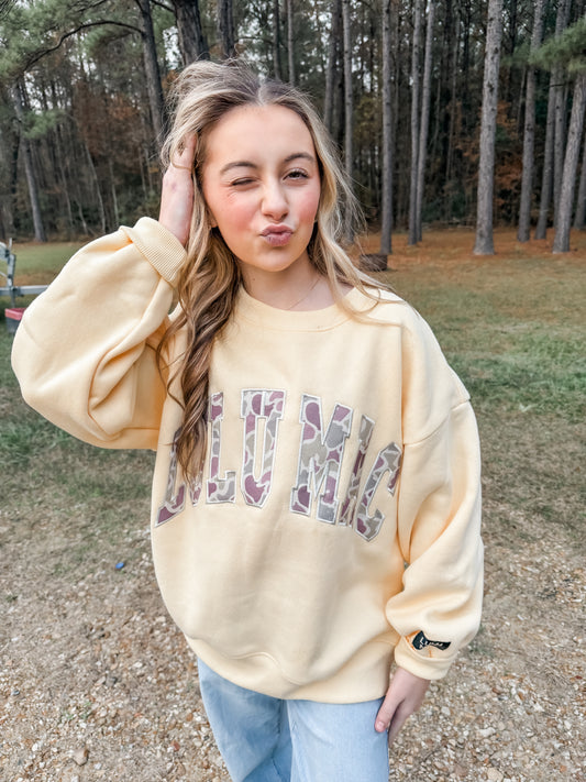 Lulu Mac butter Camo Sweatshirt