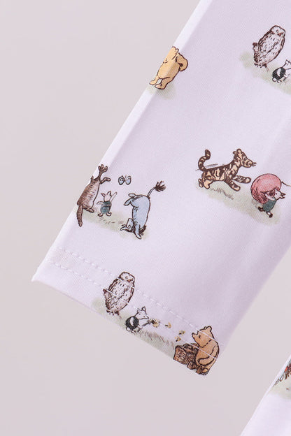 Premium blue character print bamboo dress