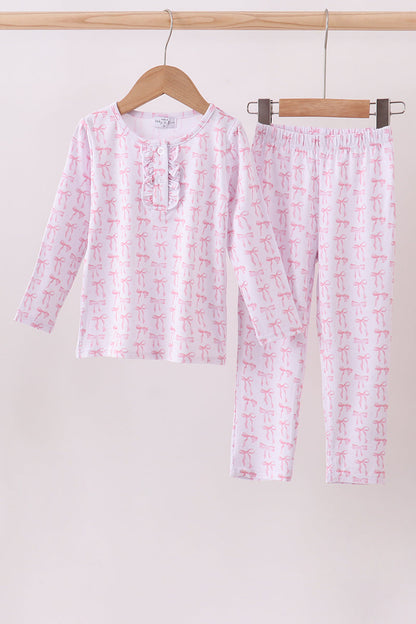 Premium tiny bow delight bamboo pants set