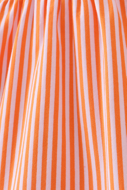 Premium orange Tennessee puppy applique dress