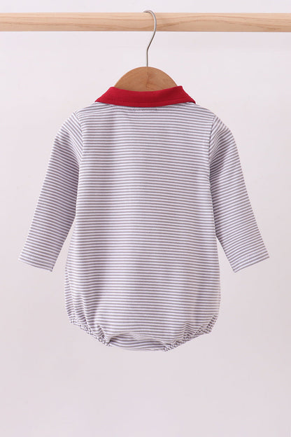 Premium Maroon Alabama elephant embroidery stripe bubble