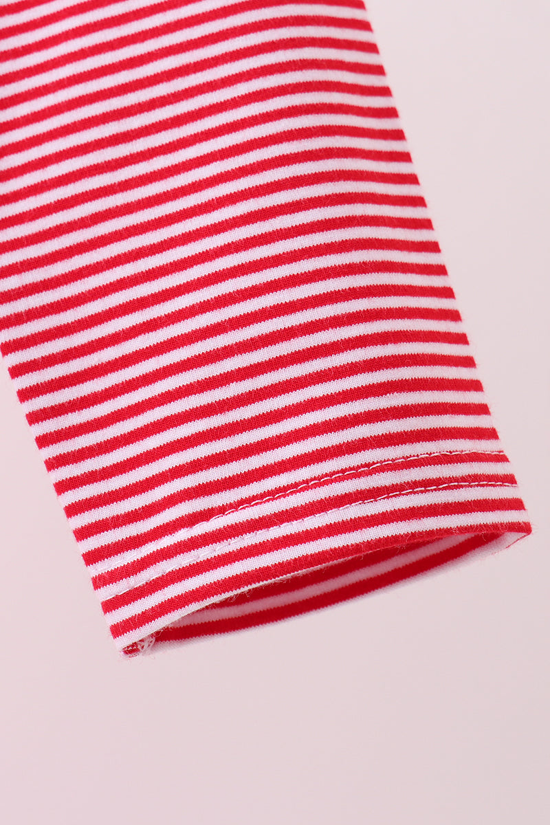 Premium Red Alabama stripe elephant embroidery button down shirt