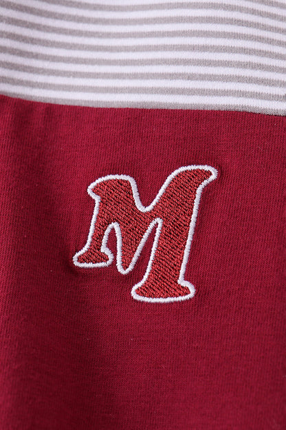 Premium Maroon Mississippi embroidery top