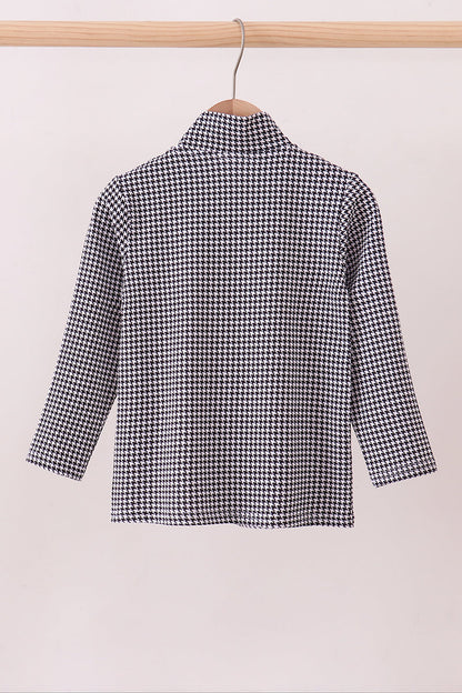 Premium Maroon Alabama embroidery gingham top