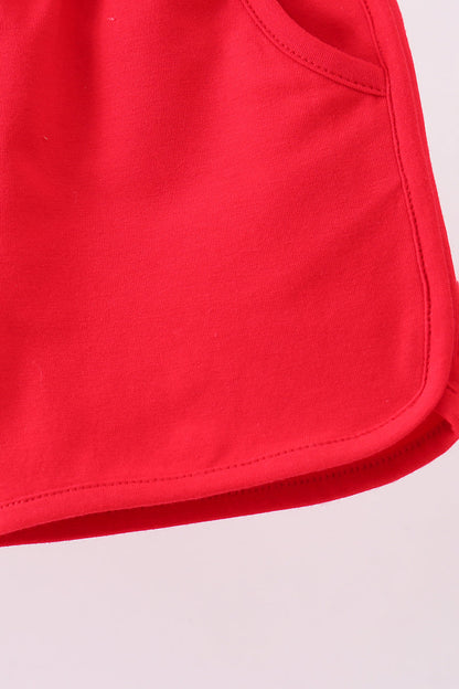 Premium Red bow shorts