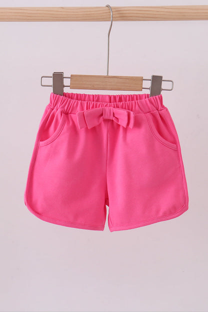 Premium Pink bow shorts