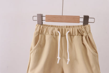 Premium Khaki drawstring shorts