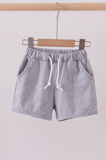 Premium Grey drawstring shorts