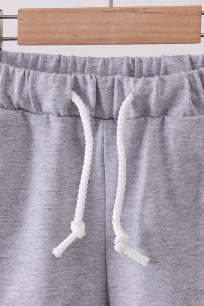 Premium Grey drawstring shorts