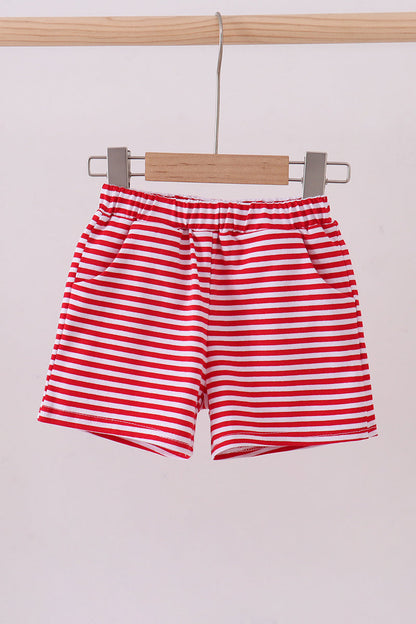 Premium Red&white stripe shorts