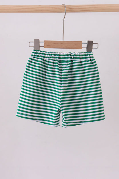 Premium Green&white stripe shorts