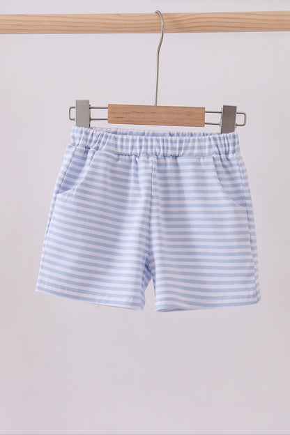 Premium Blue&white stripe shorts