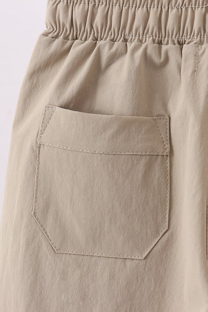 Oatmeal pocket performance shorts