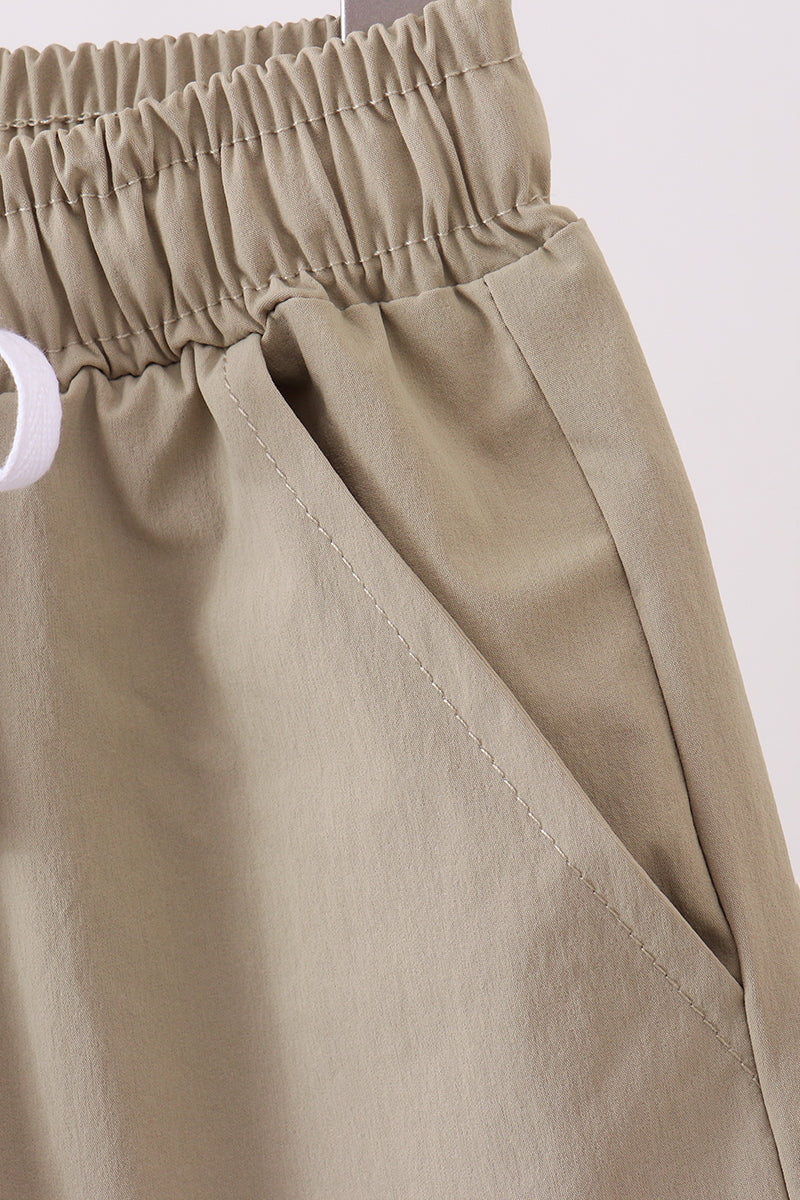 Oatmeal pocket performance shorts