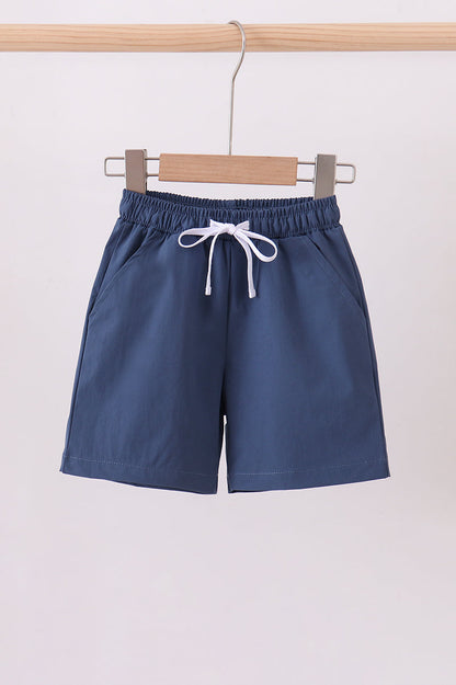 Slate blue pocket performance shorts