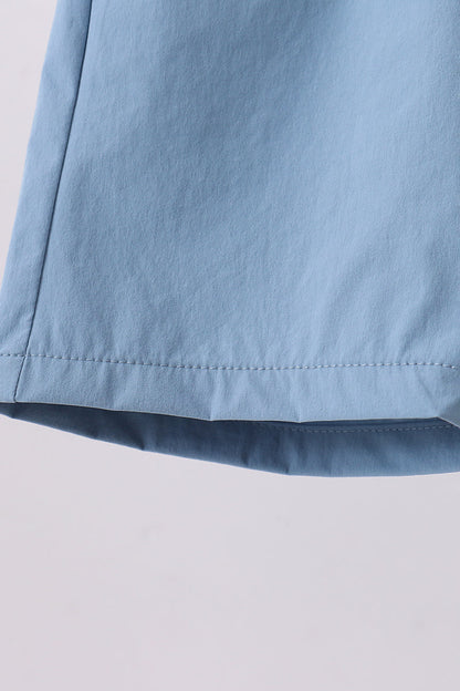 Dusty blue pocket performance shorts