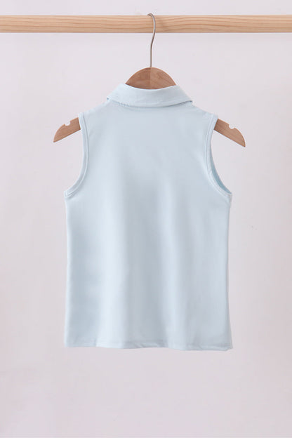 Sky everyday Knit Collared Tank