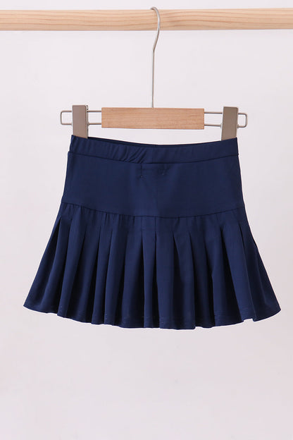 Blue pleated skort