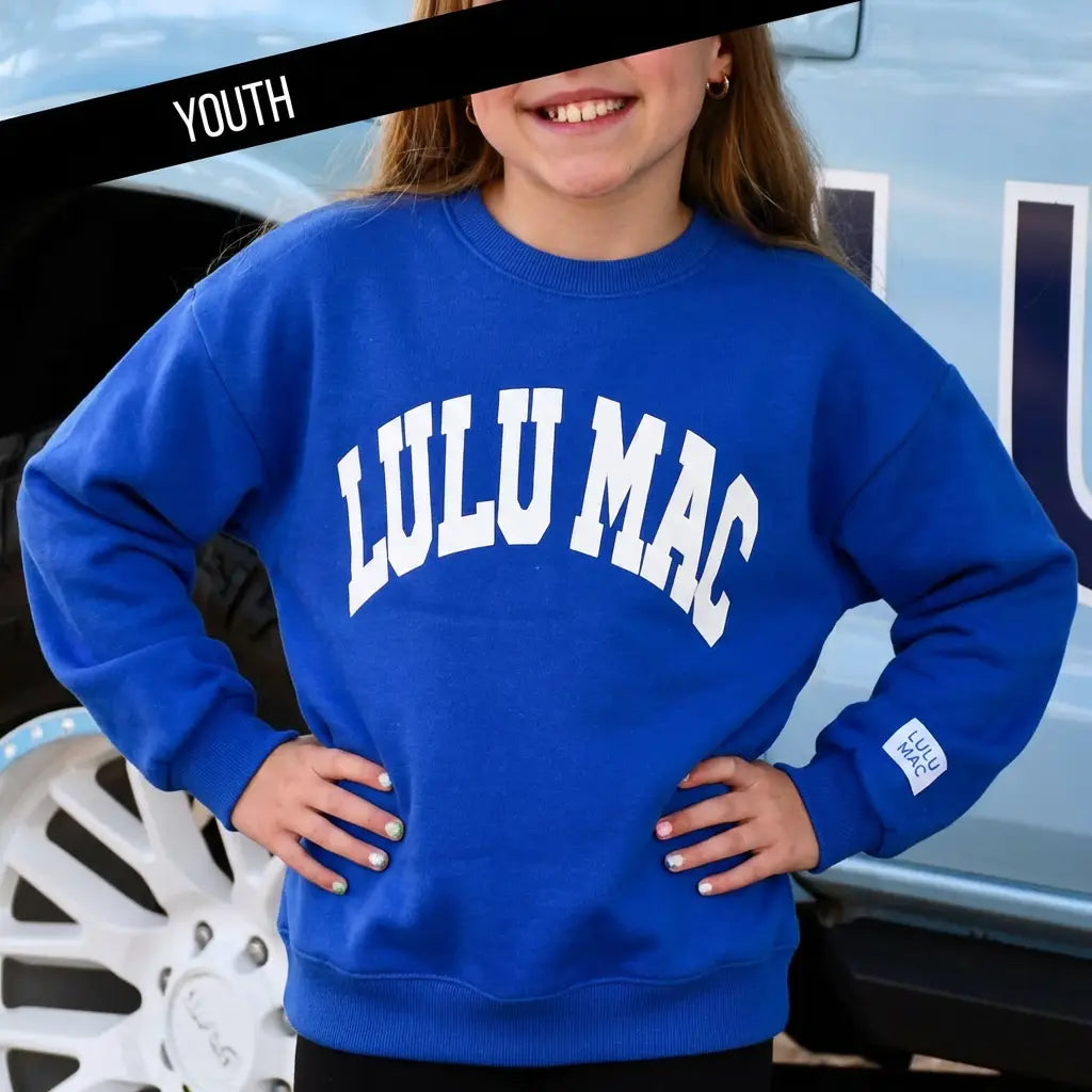 Youth Lulu Mac Royal Blue  Sweatshirt